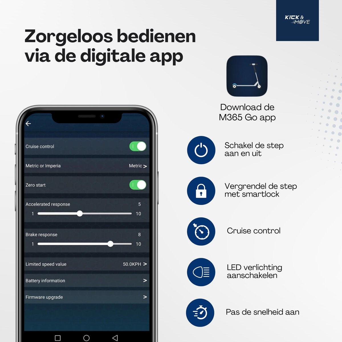 AOVO x KICK&MOVE - TUYA Trottinette Électrique -