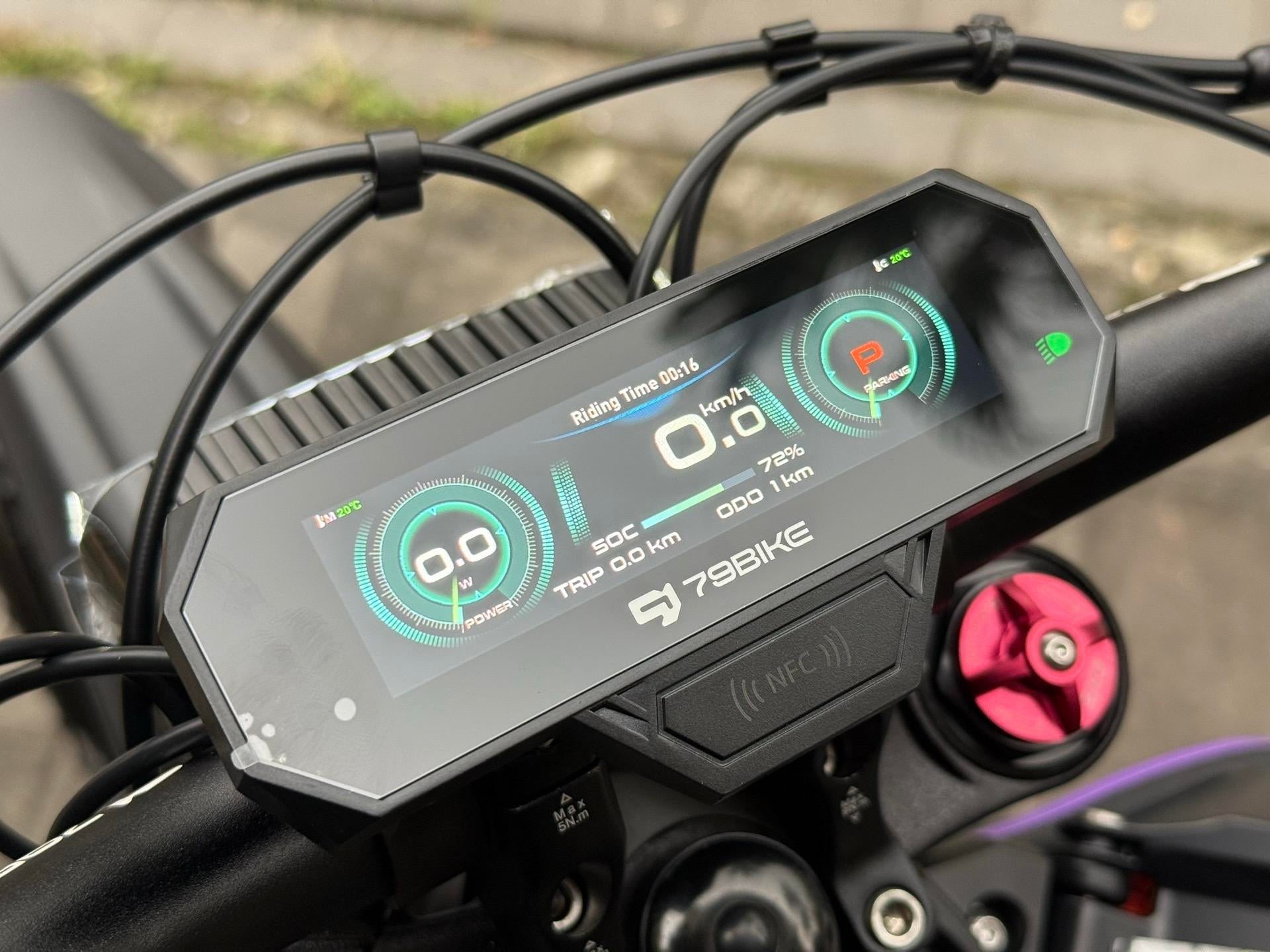 Super Deal! Kick&Move Falcon Pro e-Dirtbike 2025 - Zwaart/Paars