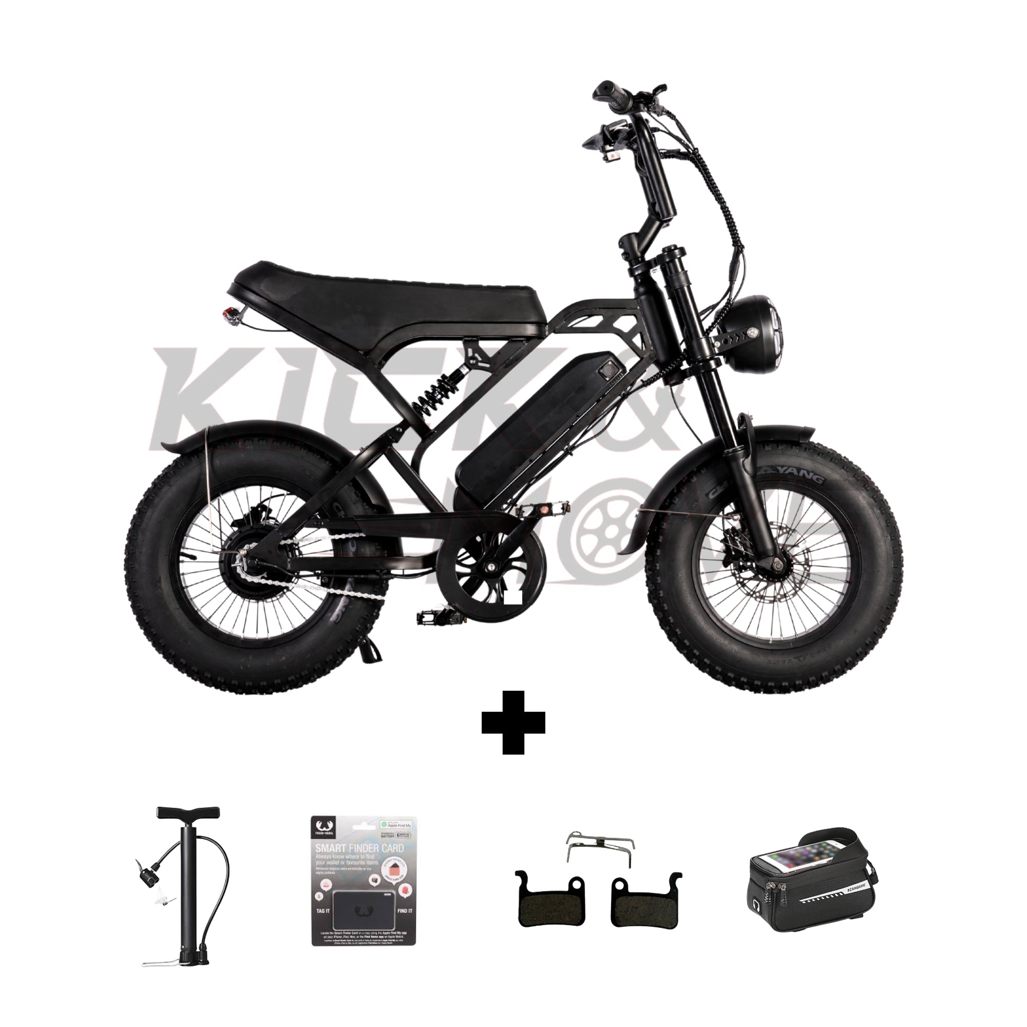 Super Deal! V20 PRO - Mini fatbike - Zwart