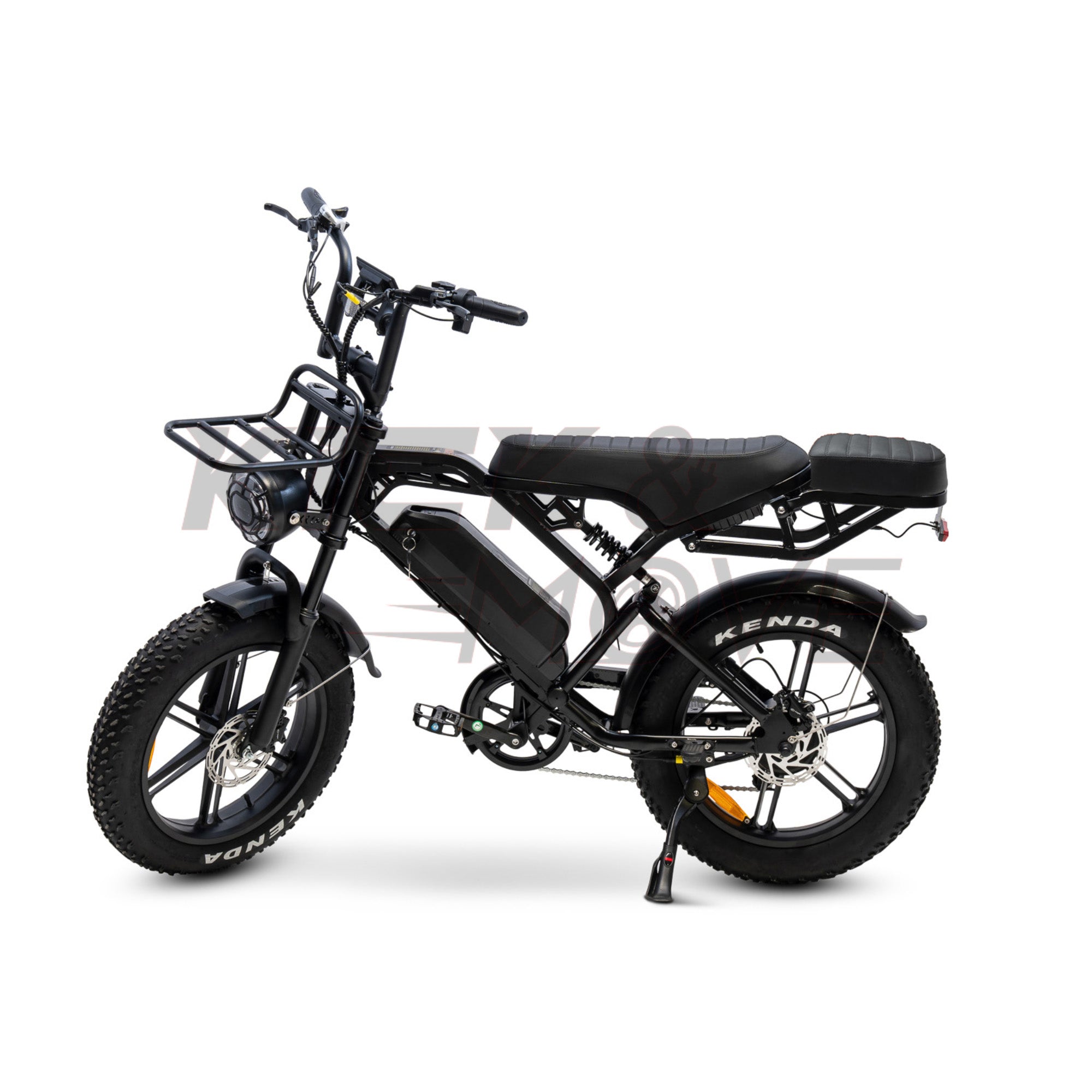 Super Deal! Kick&Move V20 PRO 2026 Family fatbike- Zwart - Hydraulische remmen