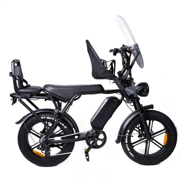 Kick&Move V8.3 - Family Fatbike - Noir (tous les accessoires inclus)