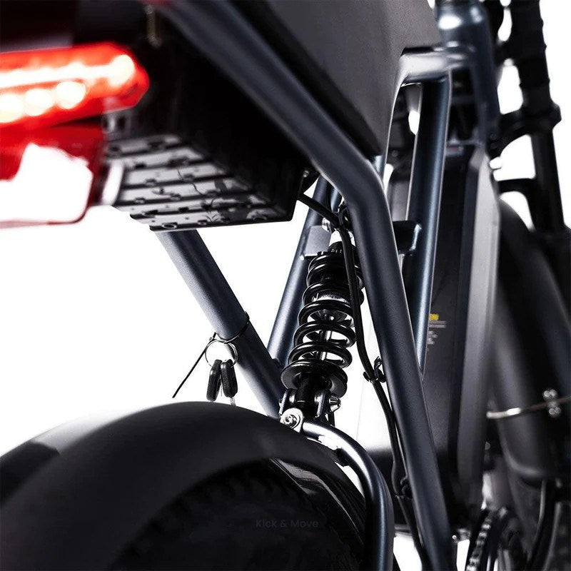 Kick&Move H9 - Fatbike - Gris sidéral