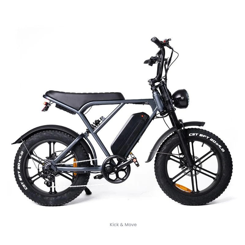 Kick&Move H9 - Fatbike - Gris sidéral