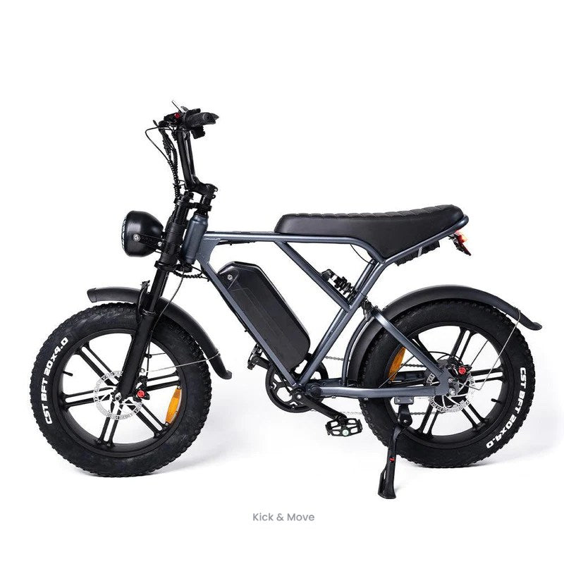 Kick&Move H9 - Fatbike - Gris sidéral