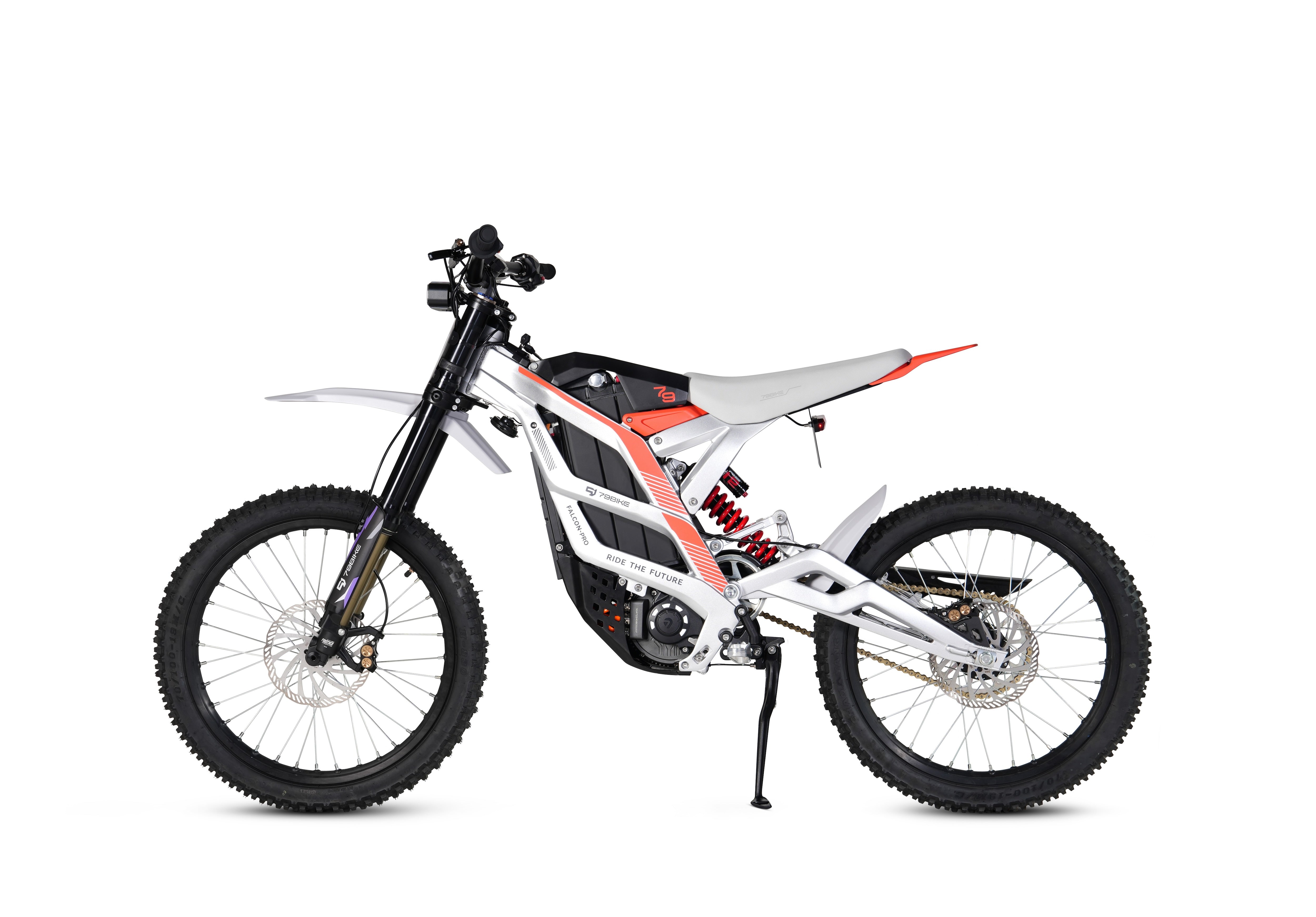 Super Deal! Kick&Move Falcon Pro e-Dirtbike 2025 - Zilver/Rood